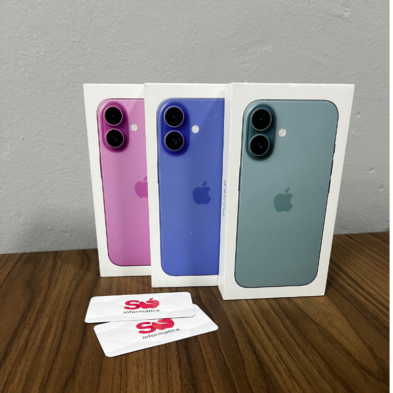 iPhone 16 128gb NOVO Só Informática