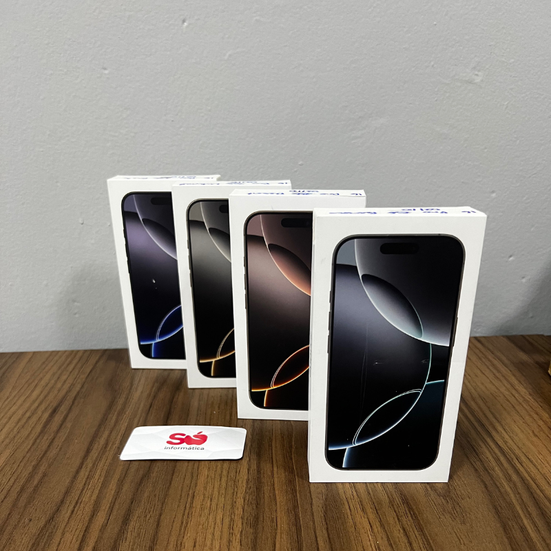 iPhone 16 Pro 128gb NOVO Só Informática