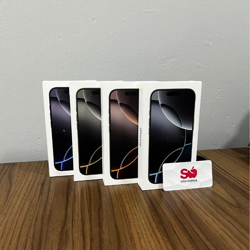 iPhone 16 Pro Max 256gb NOVO Só Informática